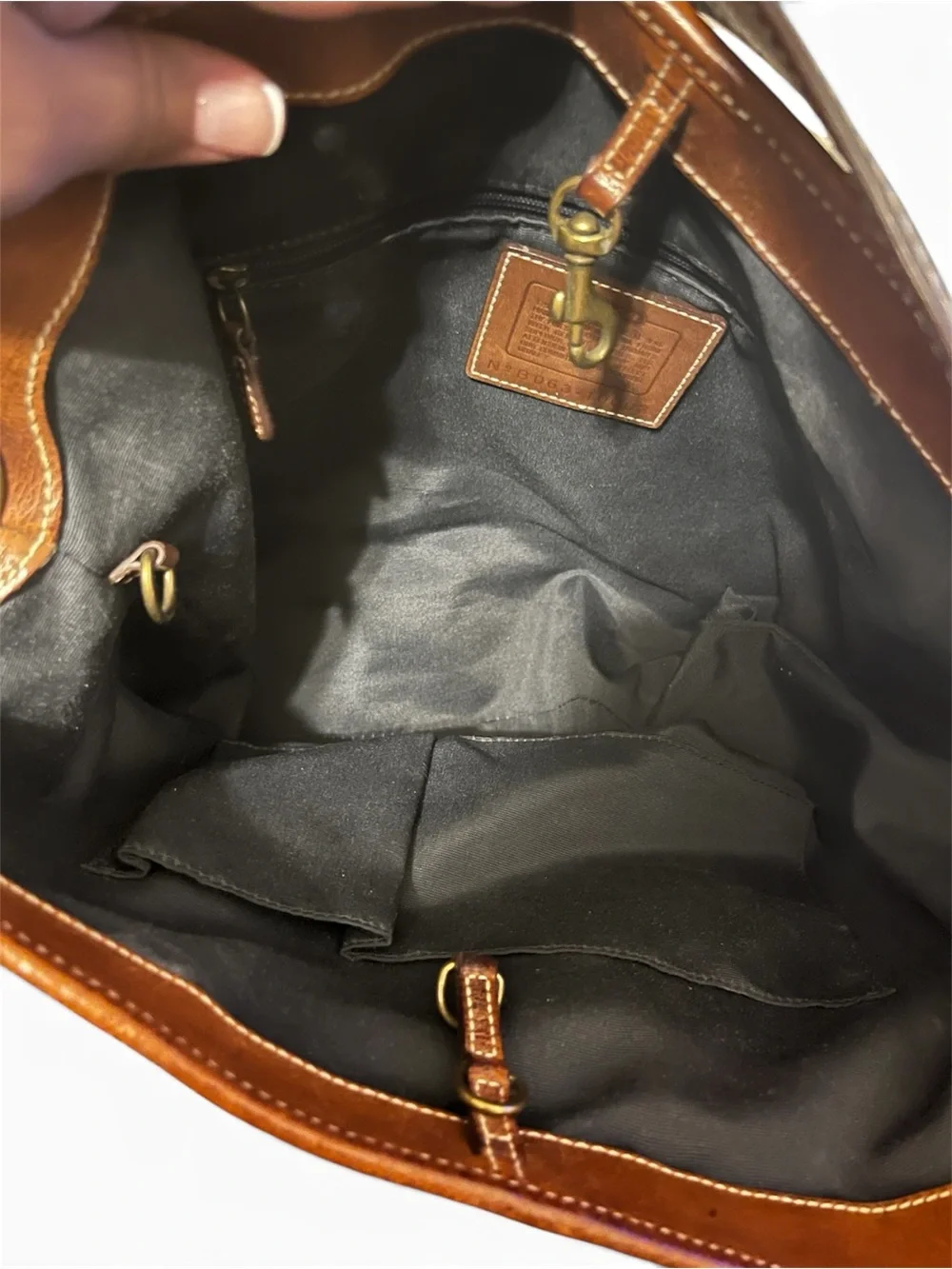 Coach Patchwork Hobo Bag in Black and Gray with Metallic Accents